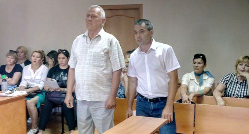 Сергей Черневский и Иван Бражко в зале суда, июнь 2019 года. Фото Константина Волгина для "Кавказского узла"
