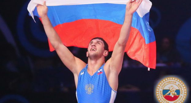 Борец из Северной Осетии Заурбек Сидаков. Фото: пресс-служба Федерации спортивной борьбы России/Григорий Аванян http://www.wrestrus.ru/media/view_gallery/6422/