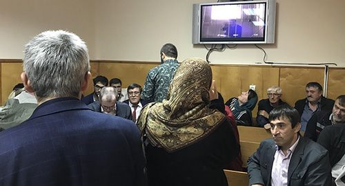 В зале суда во время заседания по делу Абдулмумина Гаджиева. Махачкала, 7 октября 2019 г. Фото Патимат Махмудовой для "Кавказского узла"
