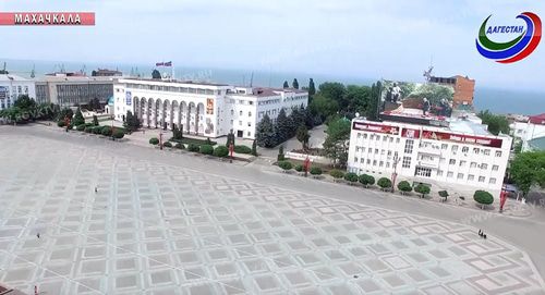 Центральная площадь Махачкалы. Фото: Кадр видео РГВК "Дагестан". https://www.youtube.com/watch?v=sL-2s7iV648