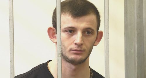 Осужденный Хачатур Григорян в зале суда. Фото Светланы Кравченко для "Кавказского узла"