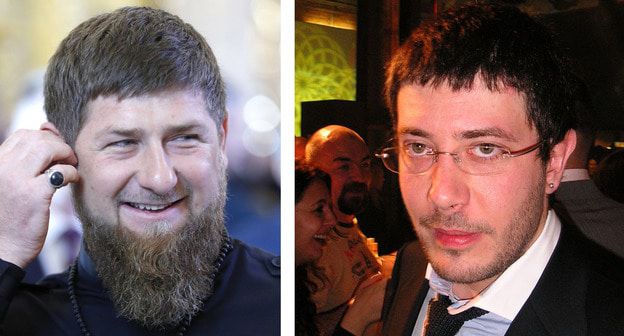 Артемий Лебедев (справа) и Рамзан Кадыров. Коллаж "Кавказского узла". Фото: Александр Плющев CC BY 2.0 https://ru.wikipedia.org/ Sputnik/Mikhail Metzel/Pool via REUTERS