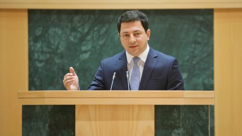 Председатель парламента Грузии Арчил Талаквадзе. Фото: пресс-служба парламента Грузии. http://www.parliament.ge/ge/