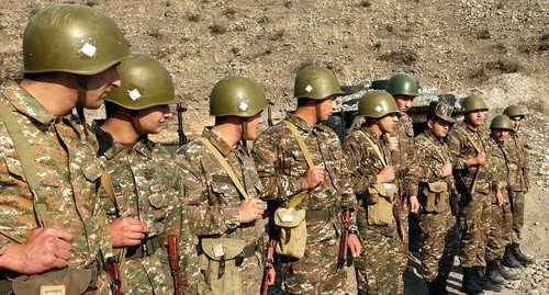 Военнослужащие армянской армии. Фото: официальная FB  Grigori Sahakyan https://www.facebook.com/permalink.php?story_fbid=2474800399444958&id=2348113905446942