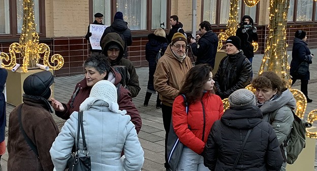 Пикет в Москве 10 января 2020 года. Фото Олега Краснова для "Кавказского узла"