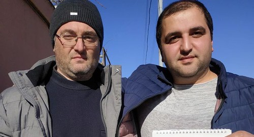 Александр Кананян (слева) и Мгер Погосян (справа). Скриншот сообщения на странице FB Мгер Погосян https://www.facebook.com/mher.poghosyan.3/posts/2672240769479816

 
