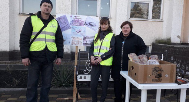  Акция ОПР в Майском. Фото предоставлено "Кавказскому узлу" Еленой Барановой.
