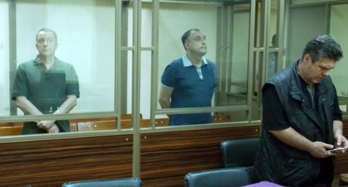 Владимир Оленский и Дмитрий Гнатив на оглашении приговора. Фото Константина Волгина для "Кавказского узла"
