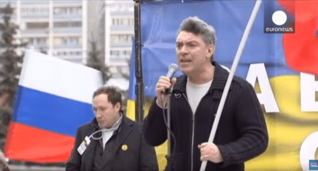 Борис Немцов. Стоп-кадр видео https://youtu.be/-b09lBiZWKE