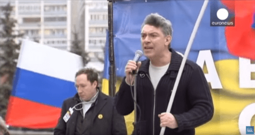 Борис Немцов. Стоп-кадр видео https://youtu.be/-b09lBiZWKE