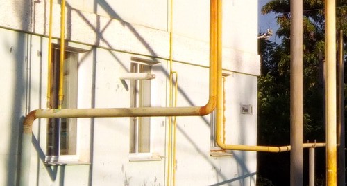 Подводка газа к жилому дому. Фото Дины Духовской для "Кавказского узла"