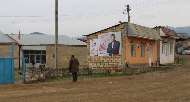 Штаб Араика Арутюняна в Аскеранском районе. Фото Алвард Григорян для "Кавказского узла"