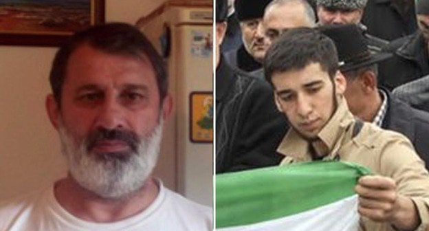 Багаудин Мякиев и Руслан Дзейтов. Скриншот со страницы Совета тейпов Ингушетии в Instagram. https://www.instagram.com/p/B0EQy41nsPm/, Скриншот канала "Политика сегодня" https://www.youtube.com/watch?v=8BLJ3ZC6N4s. Коллаж "Кавказского узла" 