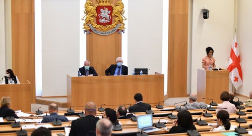 Заседание парламента Грузии. Фото: пресс-служба парламента Грузии