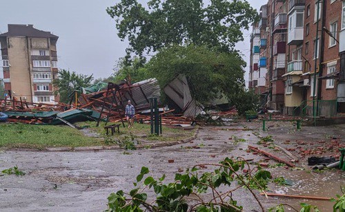 Последствия урагана в Прохладном. Фото Людмилы Маратовой для "Кавказского узла"