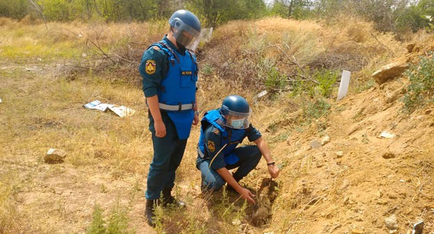 Саперы. Фото: пресс-служба ГУ МЧС России по Волгоградской области

