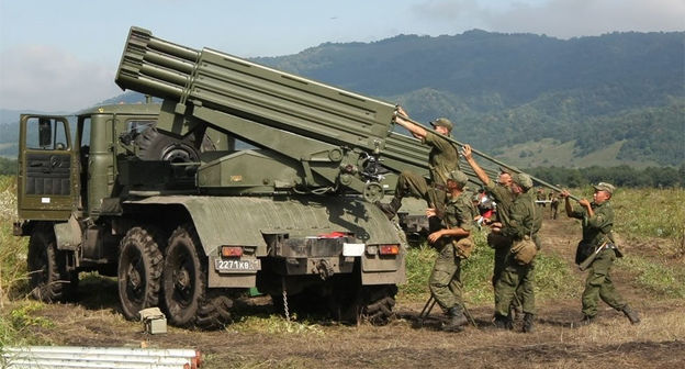 Российские военные на совместных учениях в Армении. Фото пресс-службы МО Армении
