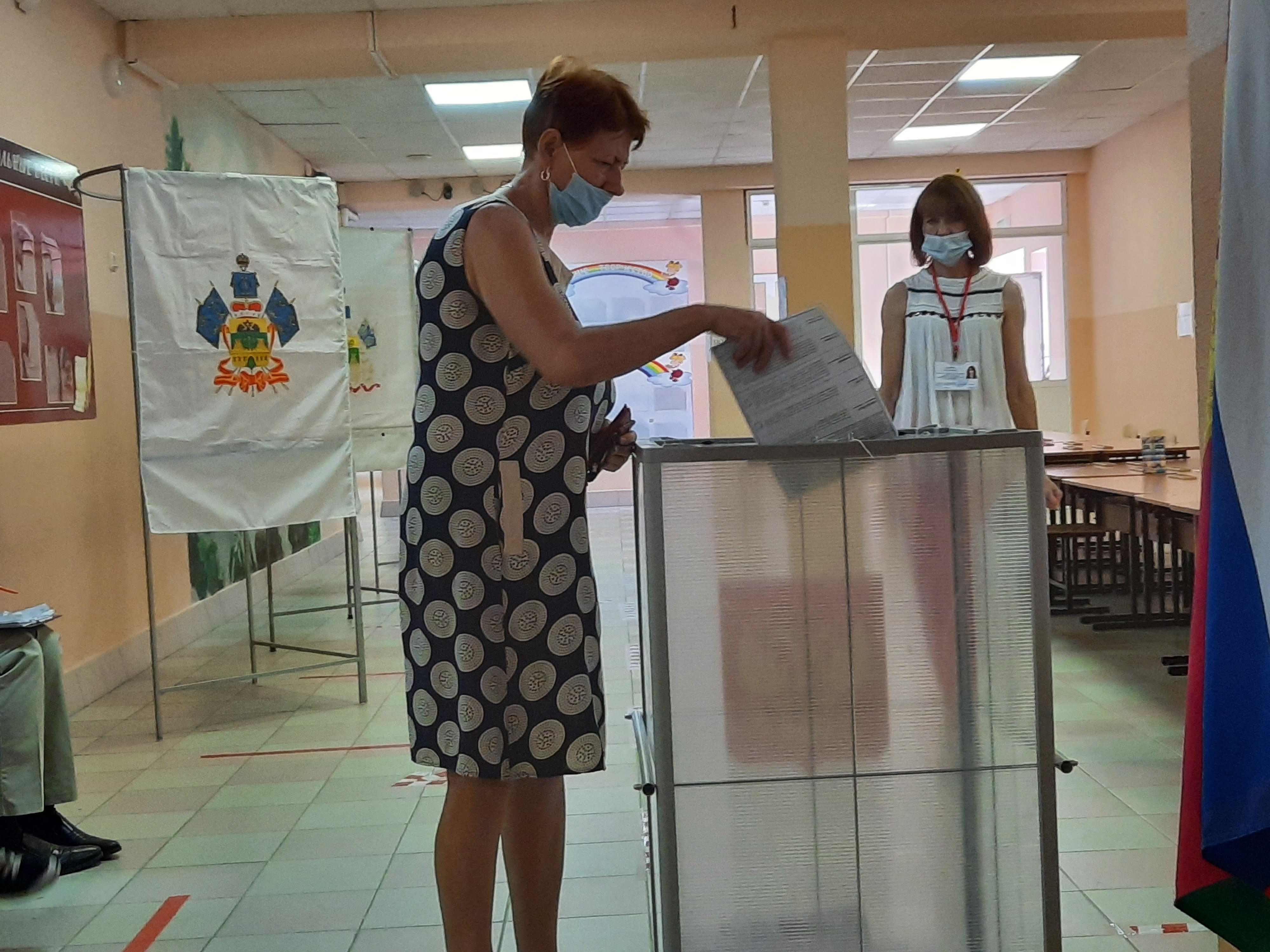 Голосование на участке в Краснодаре. Фото Анны Грицевич для "Кавказского узла"