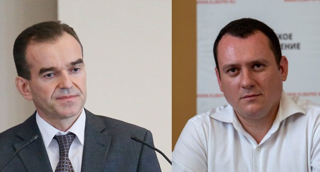 Вениамин Кондратьев (справа) и Александр Сафронов. Коллаж "Кавказского узла" © Фото Юга.ру, 
официальный сайт КПРФ kprf.ru
