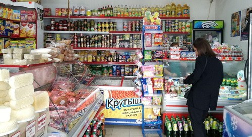 Прилавок в магазине Владикавказа. 22 октября 2020 года. Фото Эммы Марзоевой для "Кавказского узла".