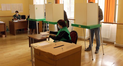 Голосование на выборах в Грузии, фото Иннны Кукуджановой для "Кавказского узла"