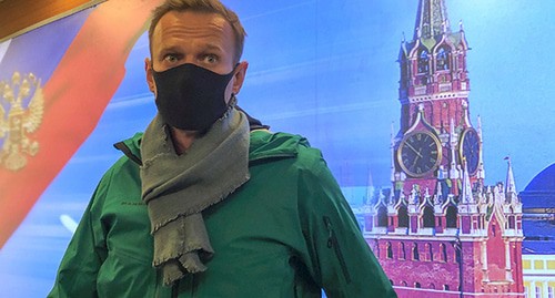Алексей Навальный в аэропорту Шереметьево. Москва, 17 января 2021 г. Фото: REUTERS/Polina Ivanova