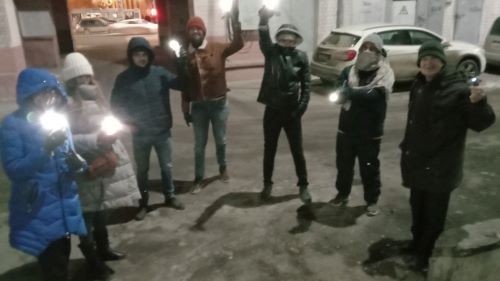 Акция протеста на Аллее Героев в Волгограде 14.02.2021. Фото Вячеслава Ященко.