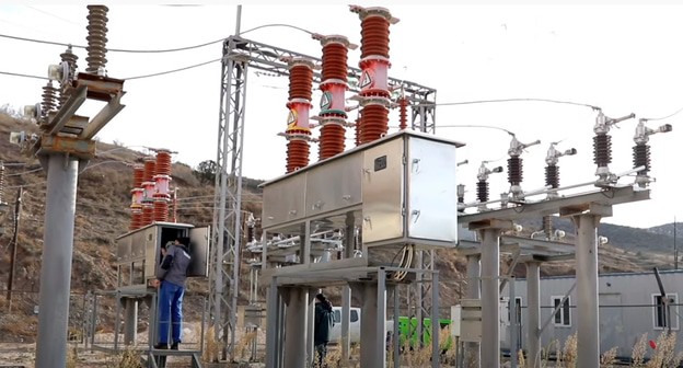 Электростанция в Лачине. Фото: скриншот видео "Azerenerji ASC" https://www.youtube.com/watch?v=ppf4xlU31x4&feature=emb_logo