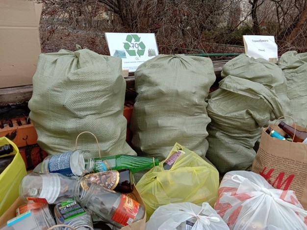 Собранные активистами отходы. 27 февраля 2021 г. Фото Вячеслава Ященко для "Кавказского узла"