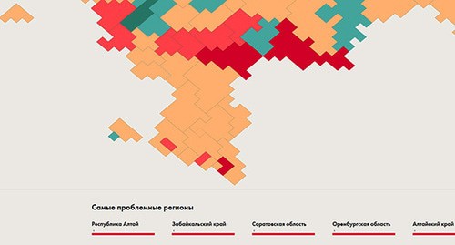 Скриншот карты исследования "Старость в России"  https://tochno.st/problems/ageing