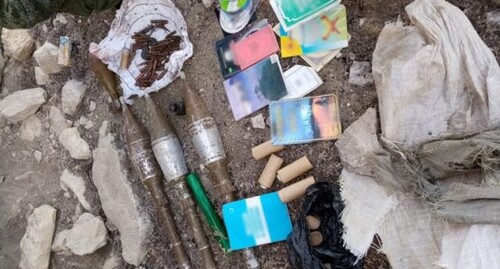 Тайник с боеприпасами. Фото пресс-службы Росгвардии.