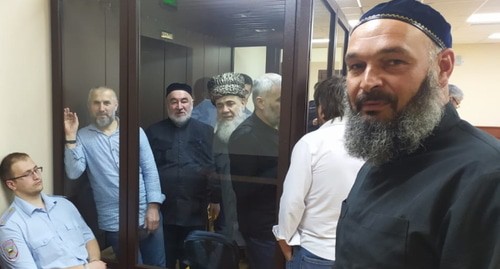 Участники процесса по делу обеспорядках в Магасе. Фото Багаудина Мякиева. 
 