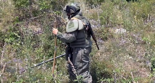 Разминирование села в Нагорном Карабахе. Фото 
 пресс-службы МО России https://mil.ru/russian_peacekeeping_forces.htm