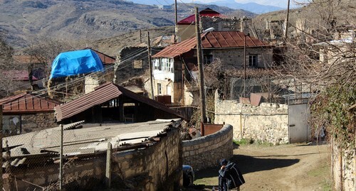 Село Мхитарашен в Нагорном Карабахе. Март 2021 года. Фото Алвард Григорян для "Кавказского узла"