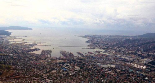 Вид на Новороссийский порт. Фото: Пресс-служба администрации Краснодарского края
