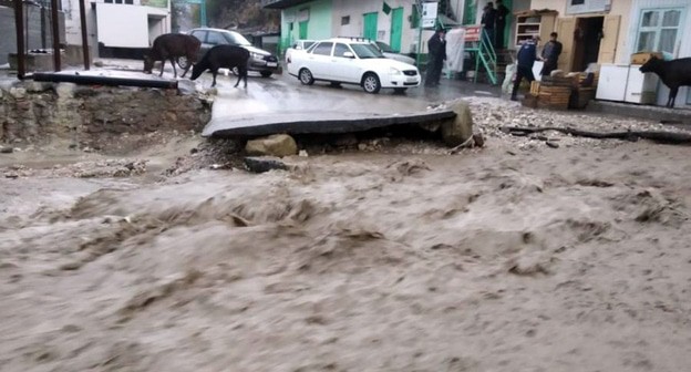 Селевой поток в Дагестане. Фото: пресс-служба МЧС по Дагестану

