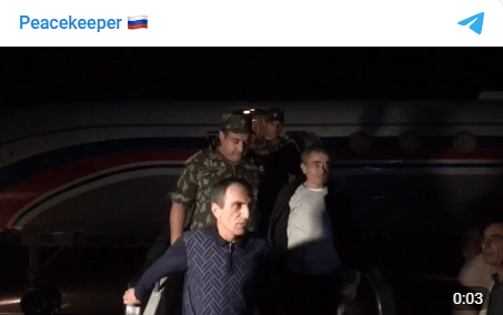 Скриншот кадра видео в Telegram-канал Российского миротворческого контингента. https://t.me/RUS_peacekeeper/847