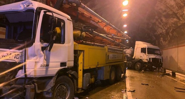 На месте аварии. Фото: ГИБДД по Краснодарскому краю.
