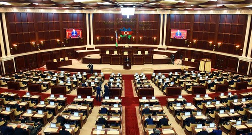 Заседание парламента Азербайджана. Фото пресс-служба президента АР President.az