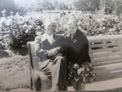 Анастасия Ноль с мужем Рудольфом. 1970-е годы.