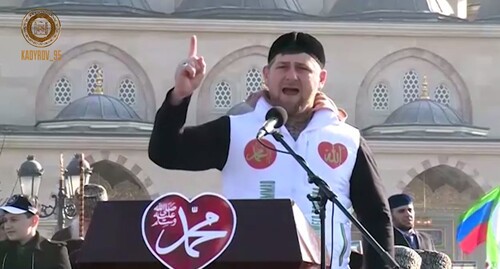 Рамзан Кадыров. Стопкадр из видео в Telegram-канале главы Чечни от 27.10.2020г. https://t.me/RKadyrov_95/1010