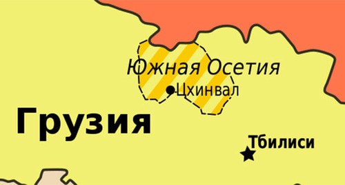 Граница Южной Осетии и Грузии. Фото: https://ru.wikipedia.org/ User:Ssolbergj & creator of source map