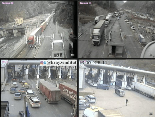 Изображение с веб-камер на КПП "Верхний Ларс". Скриншот со страницы https://kray-zemli.com/24-verhnij-lars.html