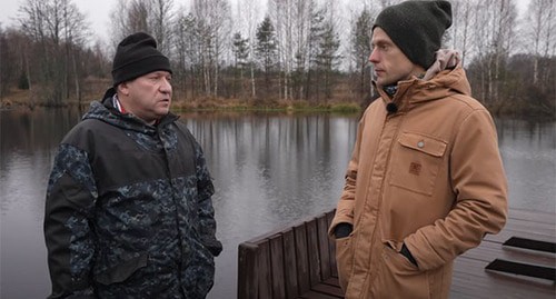 Александр Каляпин (слева) и Юрий Дудь. Скриншот видео ://www.youtube.com/watch?v=E_2Vy9B8hic