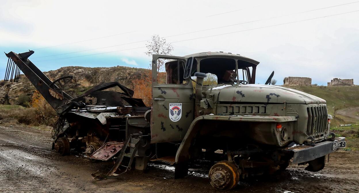 Бронетехника армянских вооруженных сил в Нагорном Карабахе. Фото Азиза Каримова для "Кавказского узла"
 