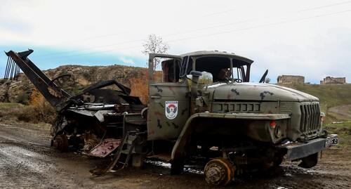 Бронетехника армянских вооруженных сил в Нагорном Карабахе. Фото Азиза Каримова для "Кавказского узла"
 