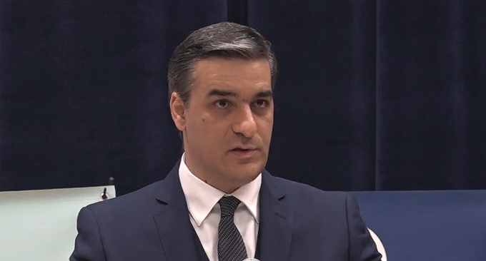 Омбудсмен Армении Арман Татоян . Кадр видео Рау Телеcтудия https://www.youtube.com/watch?v=gC4MG9jbmxs&t=1s

