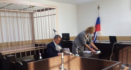 В зале суда по делу бывшего главы Кабардино-Балкарской топливной компании Валерия Карданова. Фото Людмилы Маратовой для "Кавказского узла"