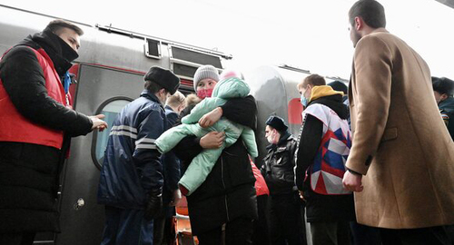 Беженцы Донбасса. Фото: Москва 24/Никита Симонов