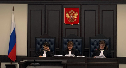 В зале суда. 5 апреля 2022 г. Фото корреспондента "Кавказского узла"